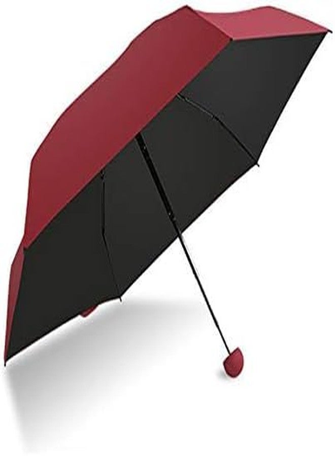 coku Portable Mini Travel Umbrella - Windproof Folding Umbrella with Storage Case Sun and Rain UV Protection Essentials for Women, Men, Kids,Rain (Color May Be Very) - Image 2